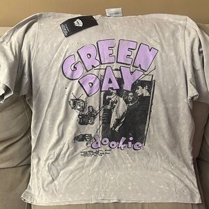 Greenday Dookie Gray and Purple Graphic Tee